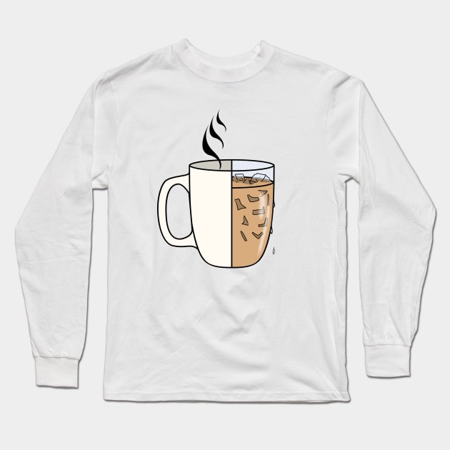 Hot | Iced Coffee Long Sleeve T-Shirt by alexandergbeck